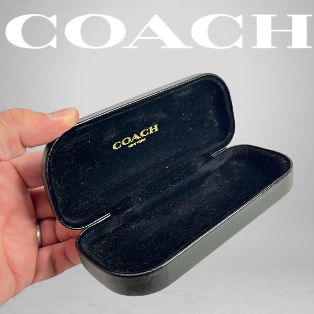 COACH New York Black Hard Clamshell Eyeglass Case